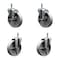 Service Caster Semi Steel Swivel Grip Ring Caster Set 45'' Wheels&7/16'' Stems-2 w/BRK, 4PK SCC-GR20S514-SSS-TLB-716138-2-S-2 - alternate 1
